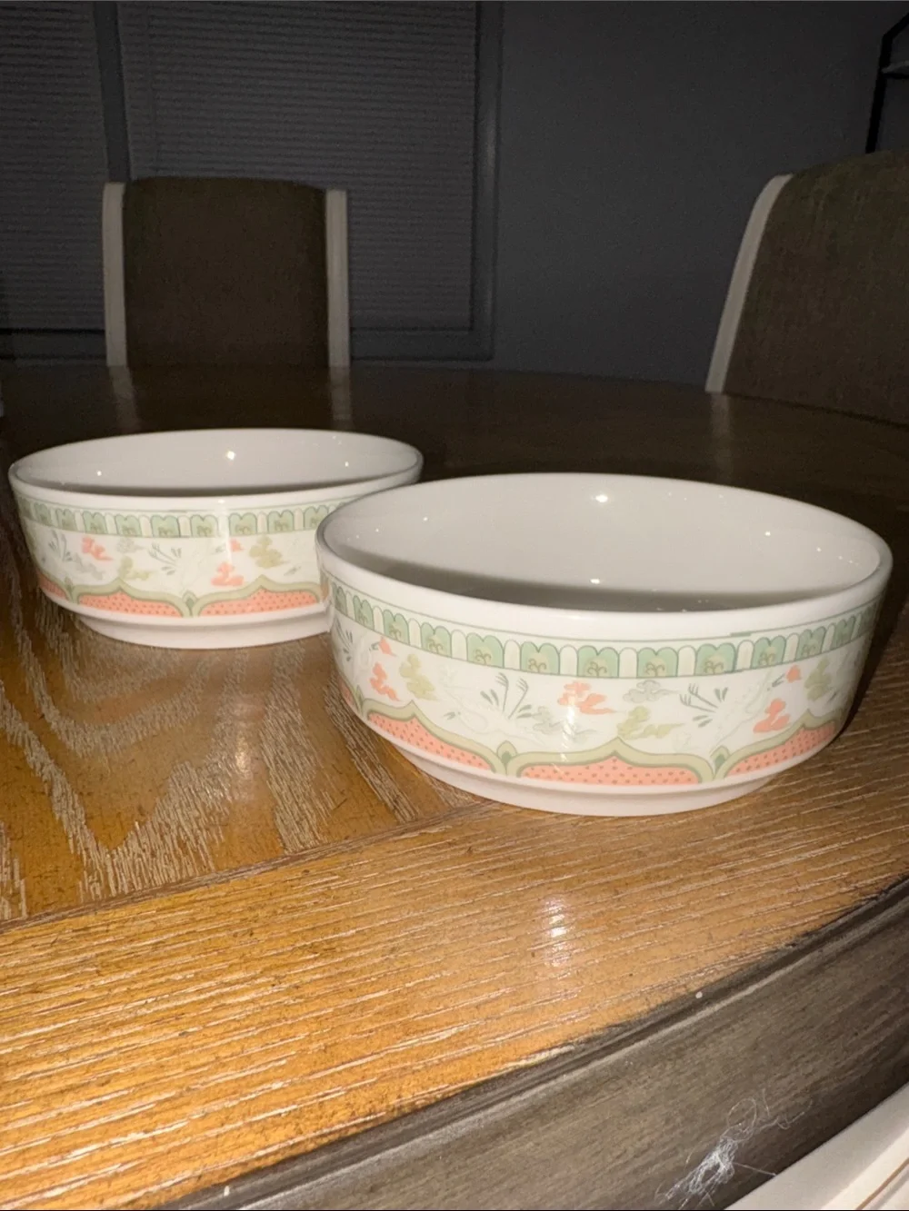 Haengnam 1986 Flying Cranes Serving Bowls